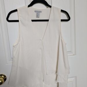 H&M Cream Sleeveless Blouse
